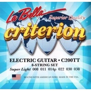 Струны для электрогитары LA BELLA C200TT Extra Light 8-38 
