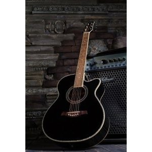 Фолк гитара с вырезом FLIGHT F-230C BK цвет черный 