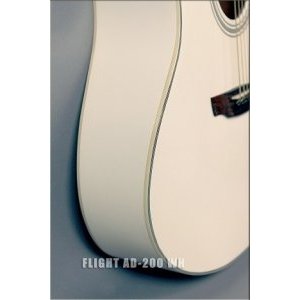 Акустическая гитара FLIGHT AD-200 WH + Чехол  