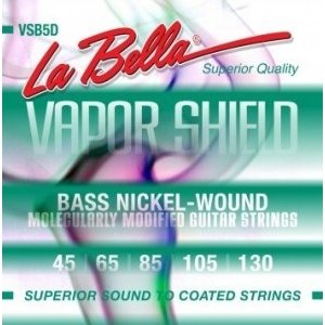 Струны для 5-стр. бас-гитары LA BELLA VSB5D - сталь с круглой никелированной обмоткой, калибр 045-130 