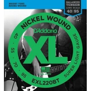 Струны для 4-х струнной бас гитары D&#39;ADDARIO EXL220BT Balanced Tension Super Light 40-95 