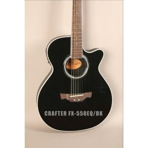 Электроакустическая гитара CRAFTER FX-550EQ/BK (пр-во Корея) 