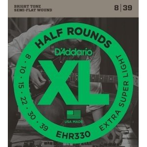 Струны для электрогитары D&#39;ADDARIO EHR330 Extra Super Light 8-39 
