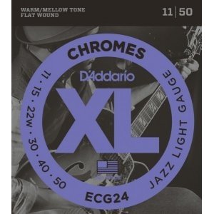 Струны для электрогитары D&#39;ADDARIO ECG24 Jazz Light 11-50 