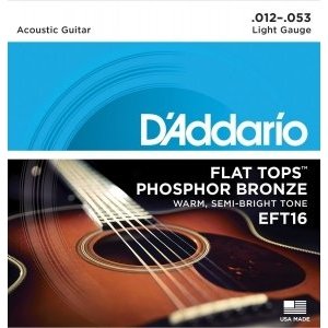 Струны для акустической гитары D&#39;ADDARIO EFT16 Regular Light 12-53 
