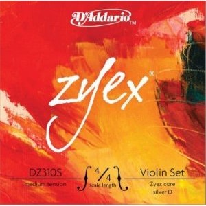 Струны для скрипки D&#39;ADDARIO DZ310S 4/4M Zyex Medium (Silver D) 
