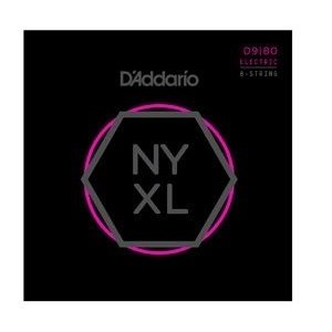 Струны для 8-струнной электрогитары D&#39;ADDARIO NYXL0980, Light, 09-80 