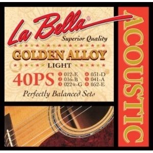 Струны для акустической гитары LA BELLA 40PS Light 12-52 