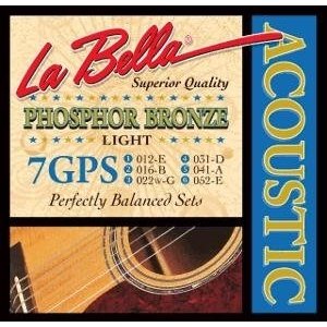 Струны для акустической гитары LA BELLA 7GPS Light 12-52 