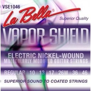 Струны для электрогитары LA BELLA VSE1046 сталь с круглой никелированной обмоткой, Regular, 10-46 