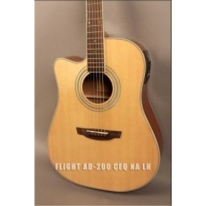 Электроакустическая гитара FLIGHT AD-200 CEQ NA LH леворукая