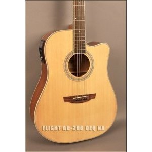 Электроакустическая гитара FLIGHT AD-200 CEQ NA