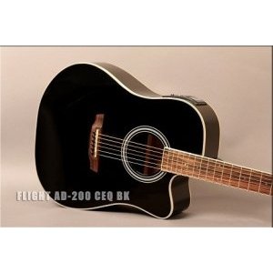 Электроакустическая гитара FLIGHT AD-200 CEQ BK