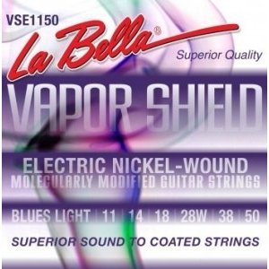 Струны для электрогитары LA BELLA VSE1150 сталь с круглой никелированной обмоткой, Blues Light, 11-50 