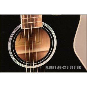 Электроакустическая гитара FLIGHT AG-210 CEQ BK