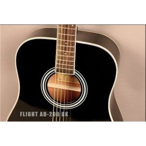 Акустическая гитара FLIGHT AD-200 BK + Чехол 