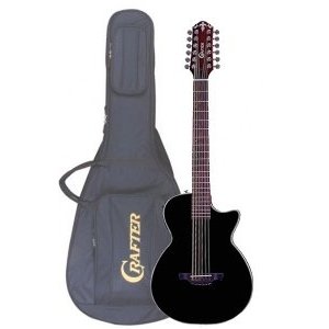 12-ти струнная электроакустическая гитара CRAFTER CT-120-12/EQBK + Чехол (пр-во Корея) 