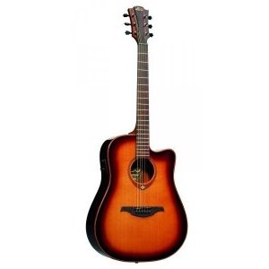 Электроакустическая гитара LAG T100DCE-BRS 