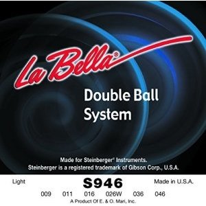 Струны для безголовой электрогитары LA BELLA S946 Light 9-46 