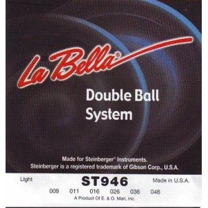 Струны для безголовой электрогитары LA BELLA ST946 Light 9-46 