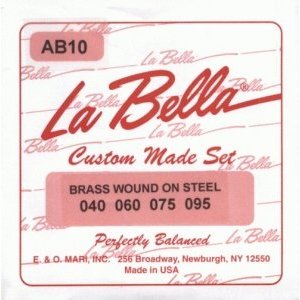 Струны для 4-х струнной акустической бас-гитары LA BELLA AB10 Extra Light 40-95 