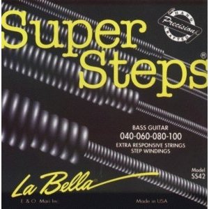 Струны для 4-х струнной бас-гитары LA BELLA SS42 Custom Light 40-100 