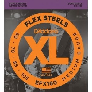 Струны для 4-х струнной бас гитары D&#39;ADDARIO EFX160 Medium, 50-105, Long Scale 