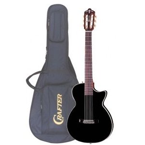 Электроакустическая гитара CRAFTER CT-125C/BK + Чехол (пр-во Корея) 