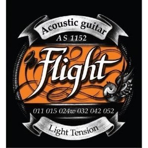 Струны для акустической гитары FLIGHT AS1152, Super Light 11-52 