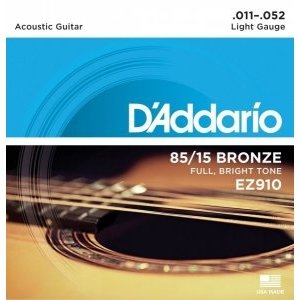 Струны для акустической гитары D&#39;ADDARIO EZ910 Light 11-52 
