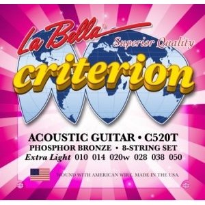 Струны для акустической гитары LA BELLA C520T Extra Light 10-50 