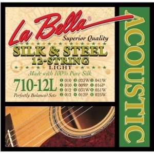 Струны для 12-ти струнной гитары LA BELLA 710-12L Light 10-51 