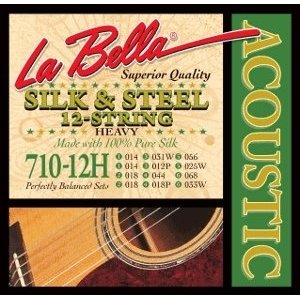 Струны для 12-ти струнной гитары LA BELLA 710-12H Hard 14-68 