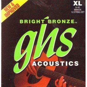 Струны для 12-струнной гитары GHS BB60X Extra Light 9-42 