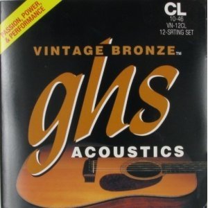 Струны для 12-ти струнной гитары GHS VN-12CL Custom Light 10-46 