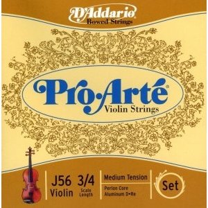 Струны для скрипки D&#39;ADDARIO J56 3/4M Pro-Arte, 3/4 medium  