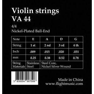 Струны для скрипки FLIGHT VA44, 4/4 medium  