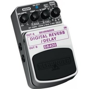 Педаль ревербирации эха BEHRINGER DR400 Digital Reverb/Delay 