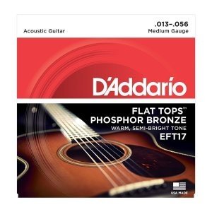 Струны для акустической гитары D&#39;ADDARIO EFT17 Medium 13-56 