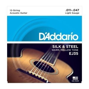 Струны для 12-ти струнной гитары D&#39;ADDARIO EJ35, Light, 11-47 