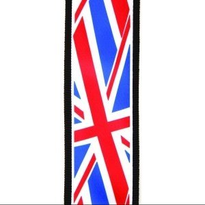 Гитарный ремень с наплечником PLANET WAVES 50A11-PD, рисунок 'Британский флаг' 