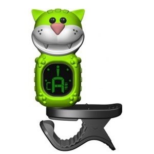 Хроматический тюнер-прищепка FLIGHT CAT GREEN кот, цвет зеленый 
