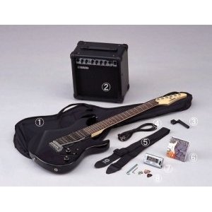 Гитарный комплект YAMAHA ERG121GPIIH (гитара, комбик, чехол, шнур, ремень, вертушка, струны, камертон) цвет Black 