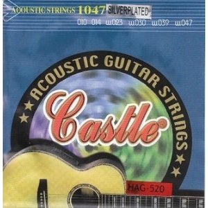 Castle HAG-520 Струны для акустической гитары серебро