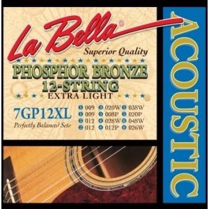 La Bella 7GP-12XL Струны для 12-струнной гитары 