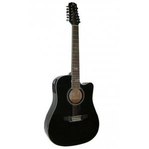 12-струнная электроакустическая гитара Madeira HW-812EA BK